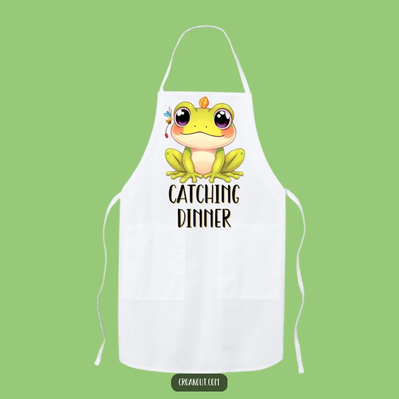 Funny Kawaii Frog Apron: Kitchen Focus, Cute Chef, Perfect Funny Gift