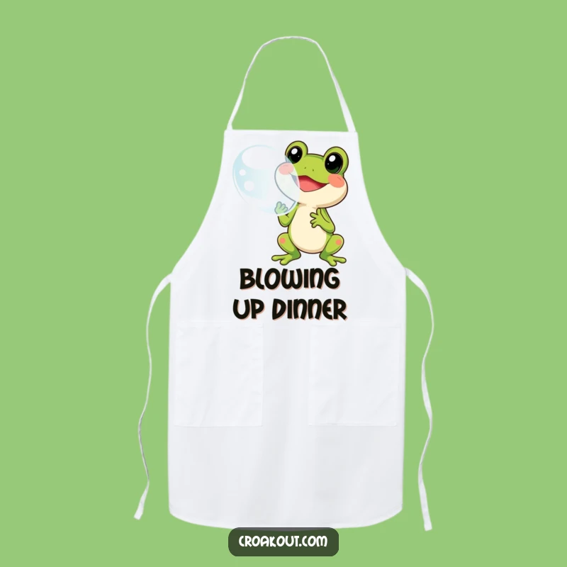 Funny Frog Bubble Apron: Kitchen Fun, Chef's Bubble Joy, Perfect Funny Gift
