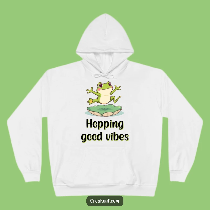 Funny Leap Frog Hoodie: Cozy & Energetic Amphibian Wear for Chilly Days