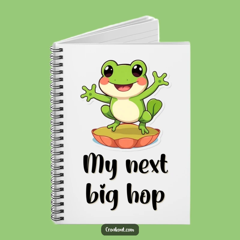 Funny Frog Leap Notebook: Jot Down Your Joy, Funny Amphibian Journal Gift