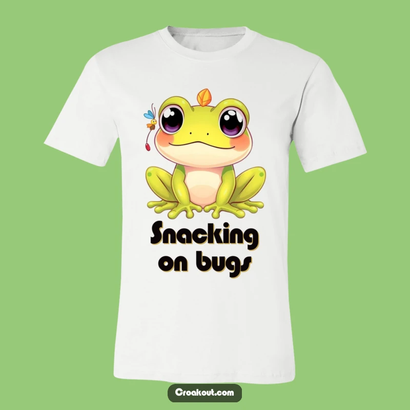 Funny Kawaii Frog T-Shirt: Wide-Eyed Hunter, Adorable & Funny Gift